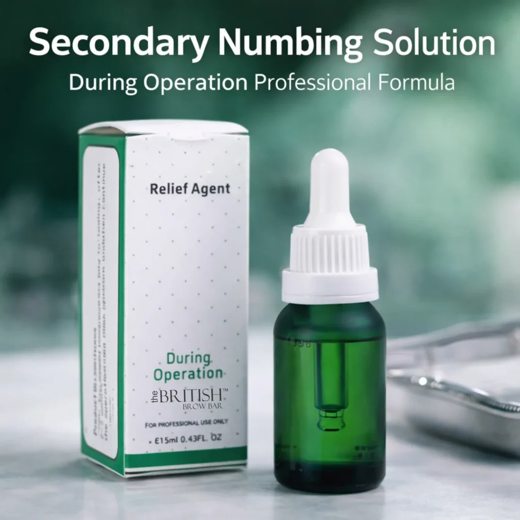 The British Brow Bar Secondary Numbing Solution – During Operation Professional Formula image 2