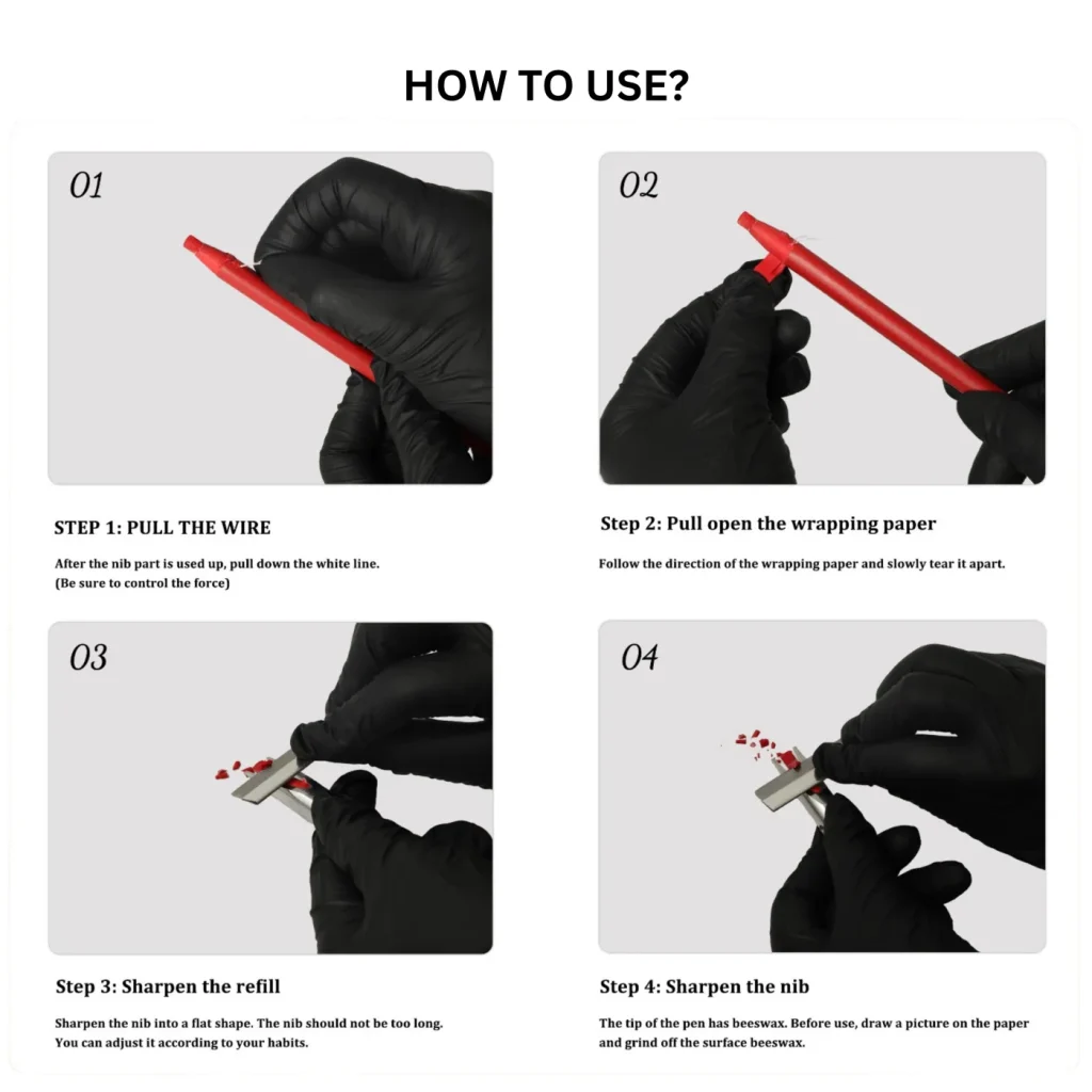 Waterproof Brow Mapping Pencil (Pull Eyebrow Pencil – Red) image 3