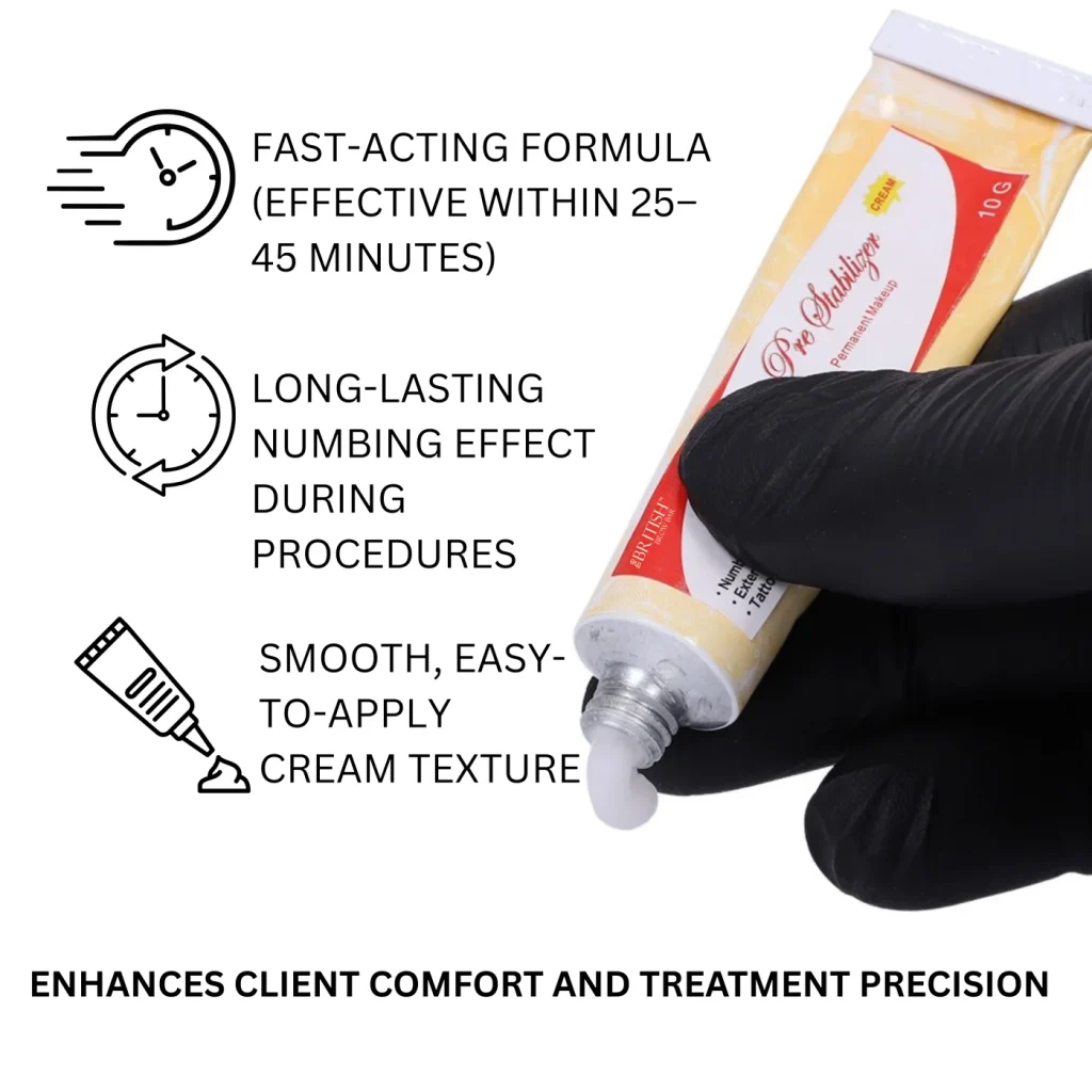 The British Brow Bar Pre-Numbing Cream – Professional PMU Comfort Formula image 2
