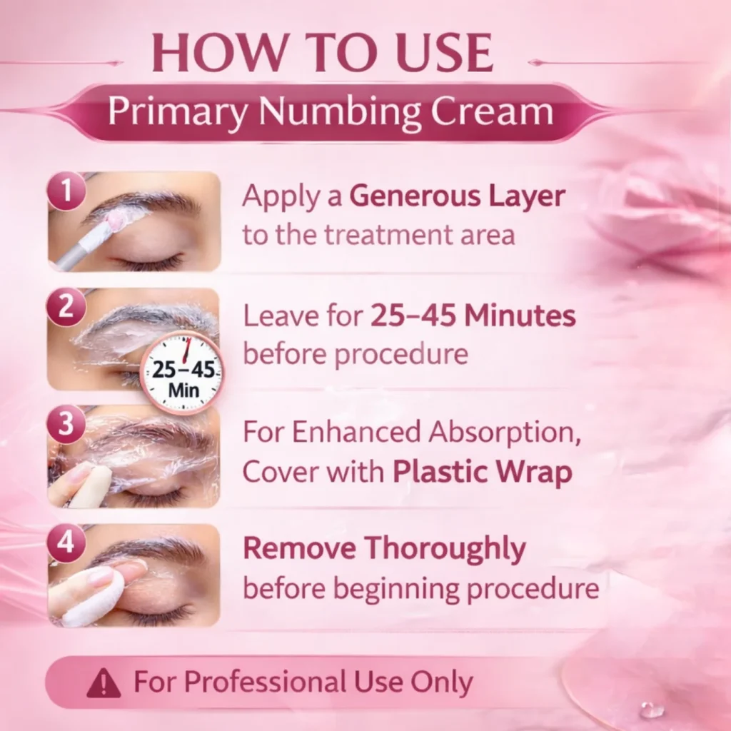 The British Brow Bar Pre-Numbing Cream – Professional PMU Comfort Formula image 4