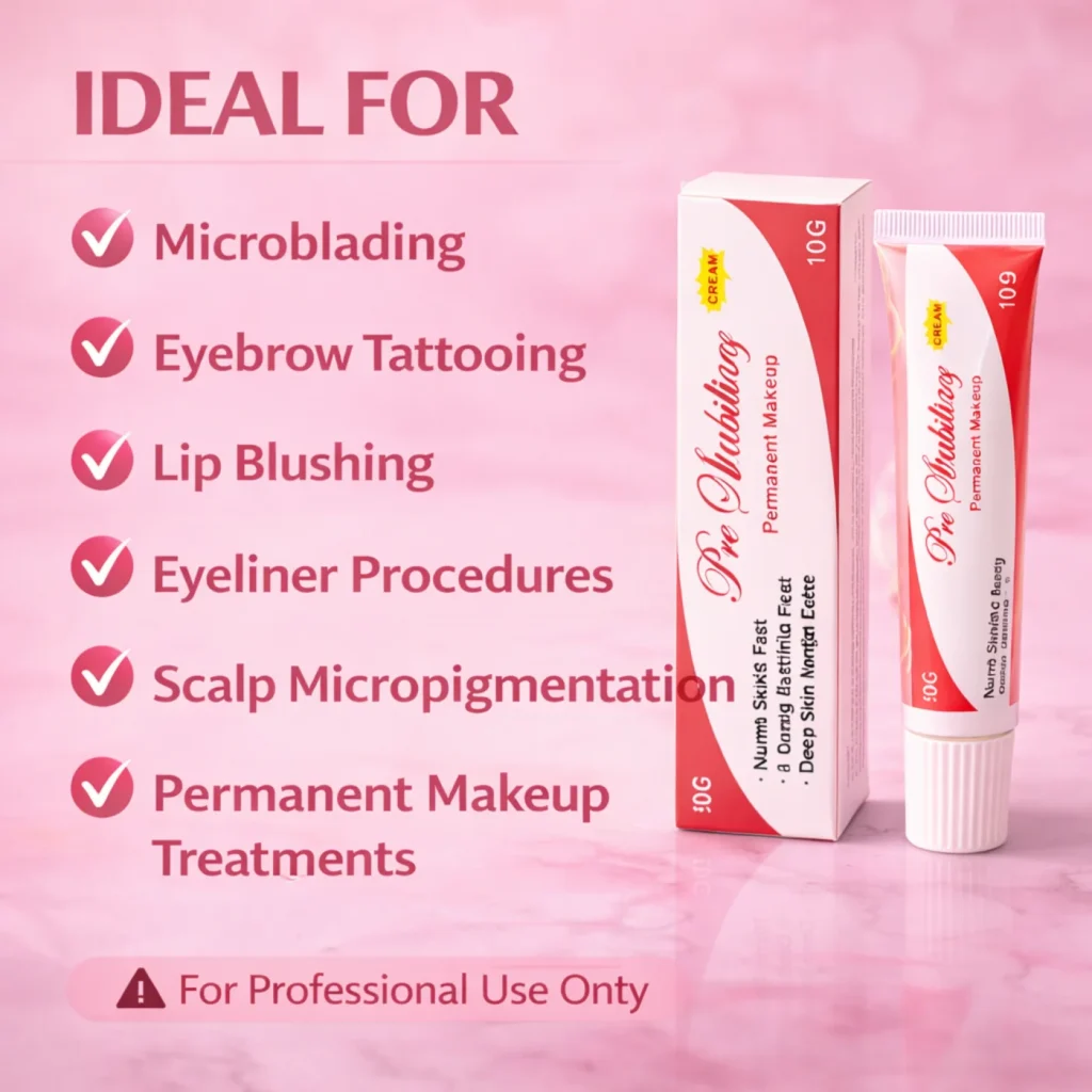 The British Brow Bar Pre-Numbing Cream – Professional PMU Comfort Formula image 5