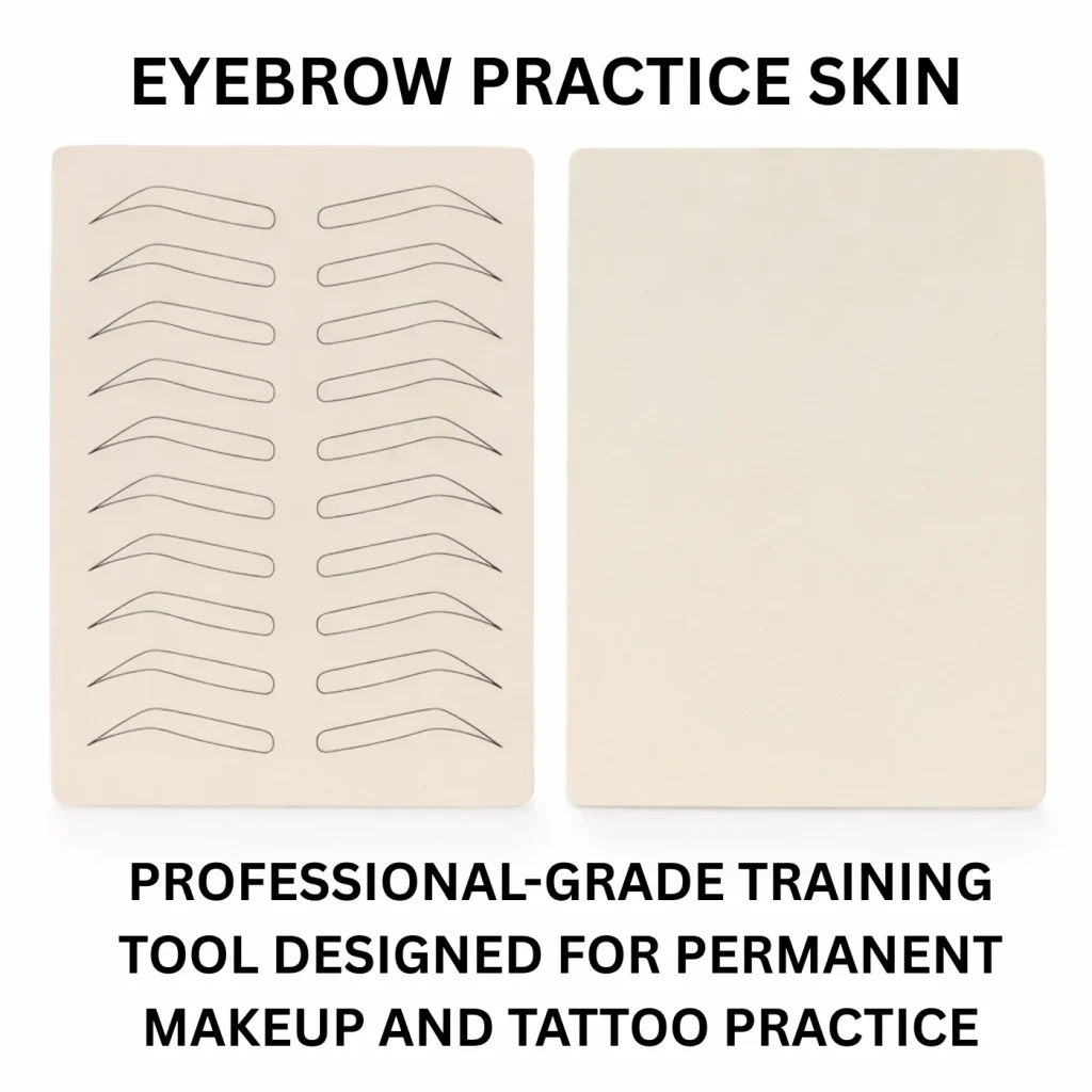 The British Brow Bar Eyebrow Practice Skin – Professional PMU Training Pad image 1